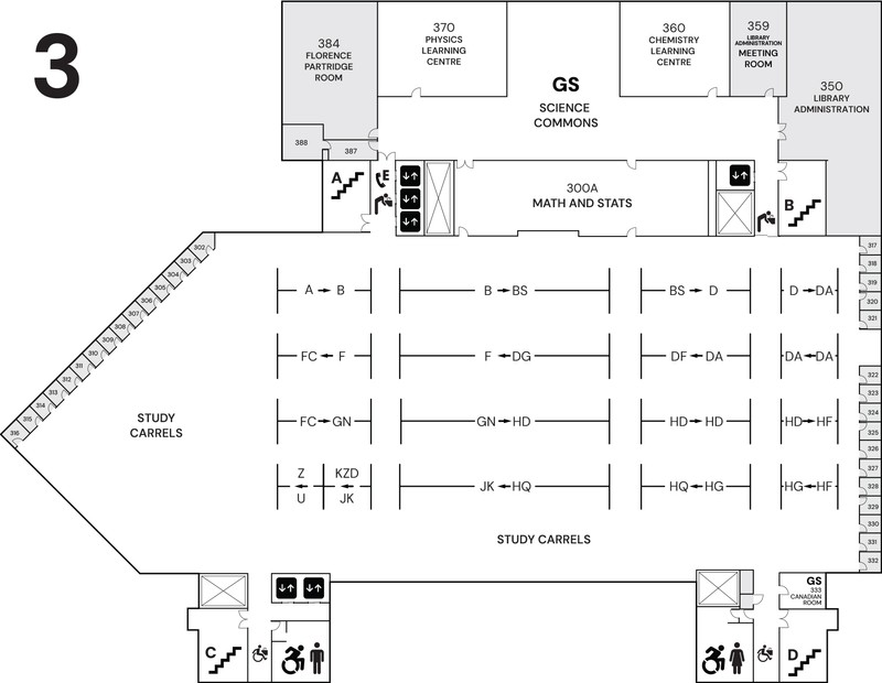 Third floor map