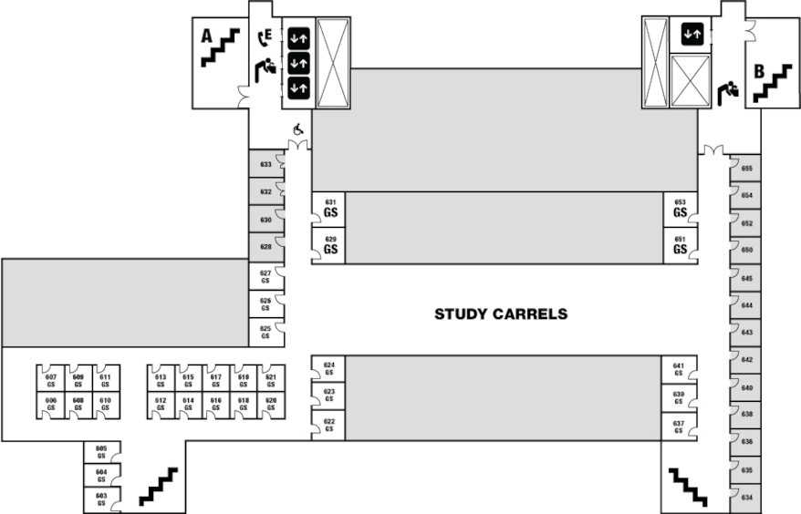 Sixth floor map