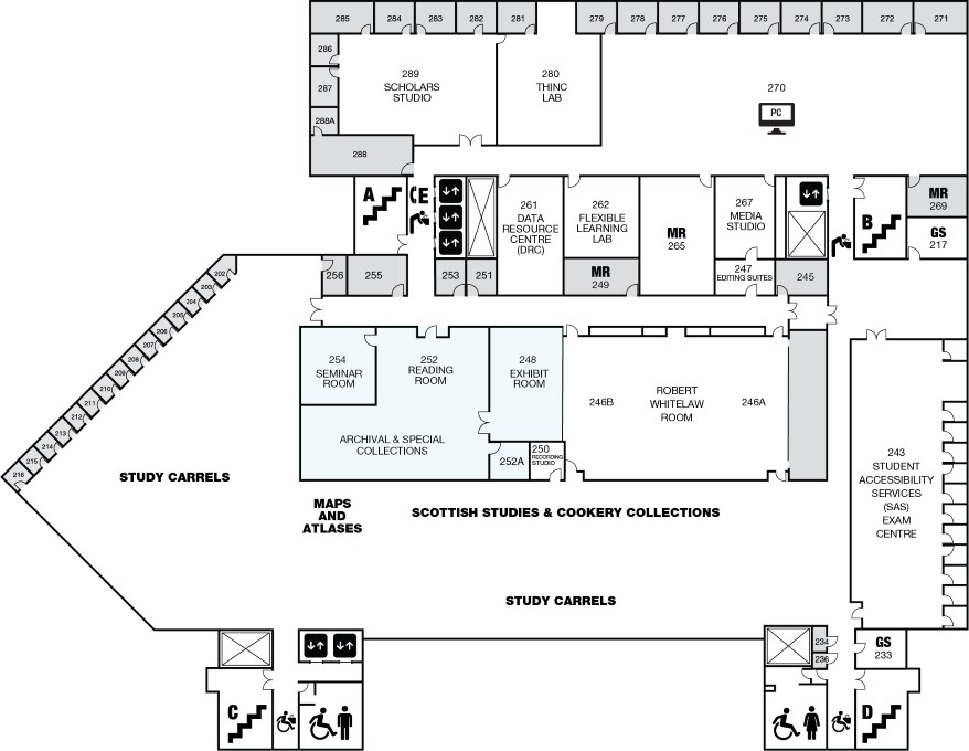 Second floor map