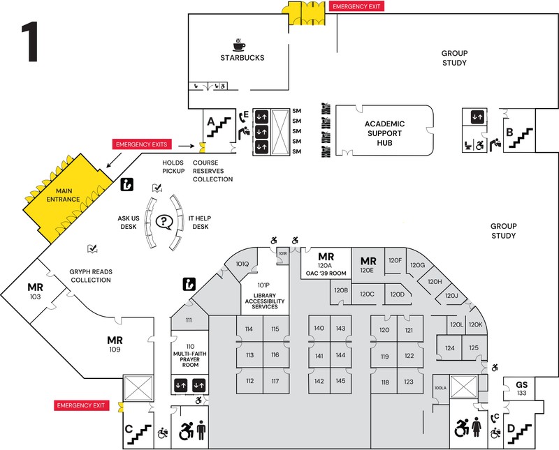 First floor map