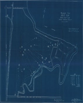Briars Golf Club route plan preliminary study, 1928