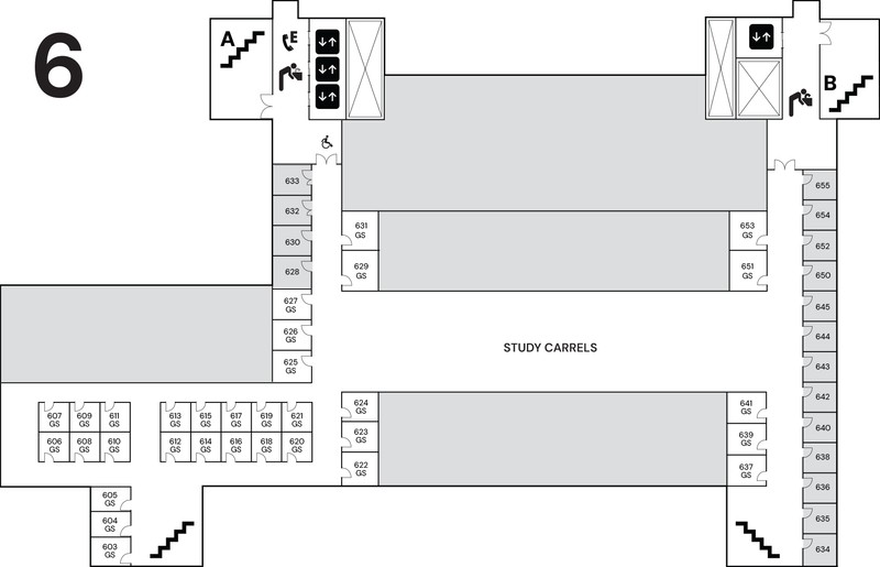 Sixth floor map