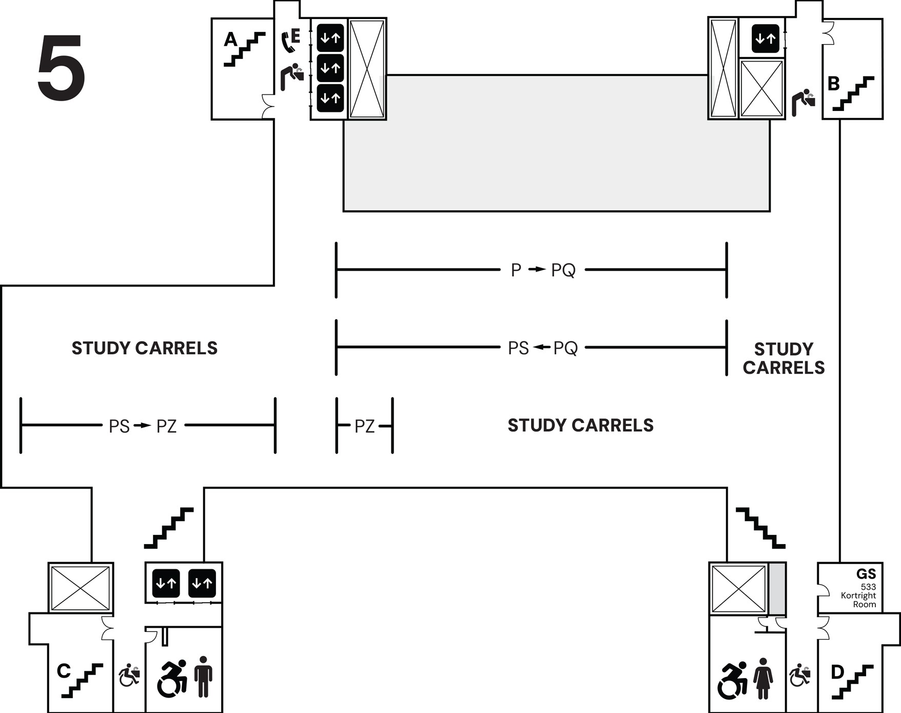 Fifth floor map