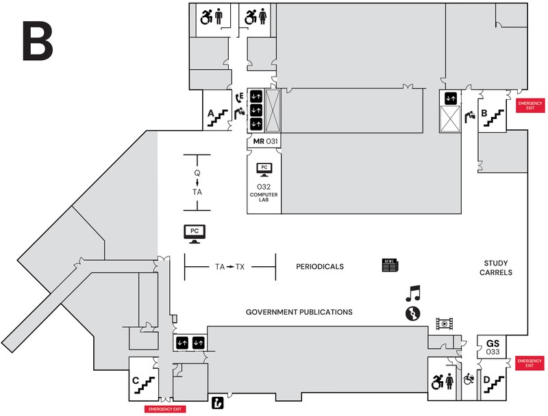 Lower level map