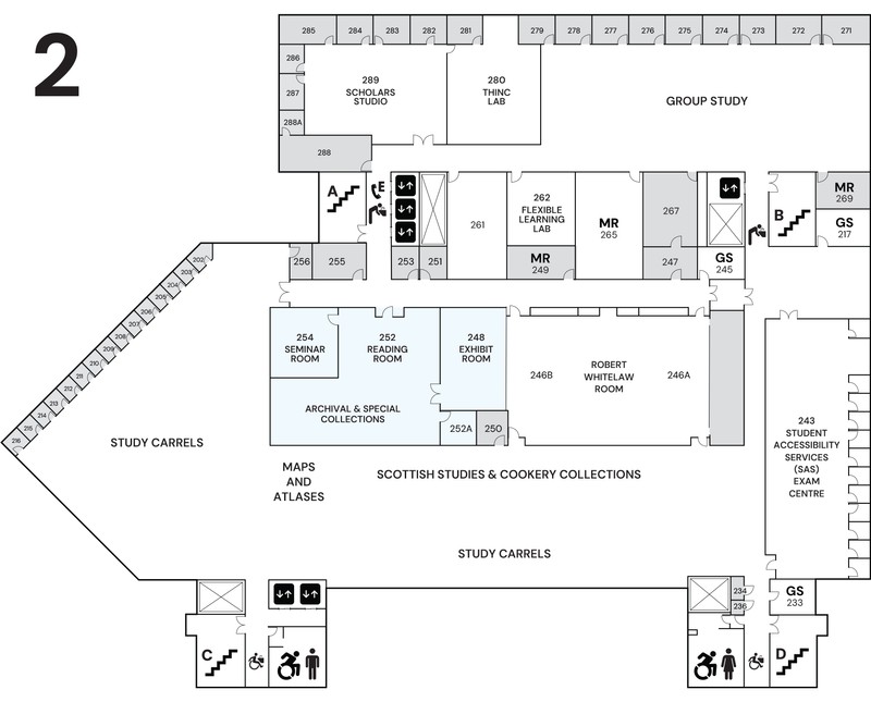 Second floor map