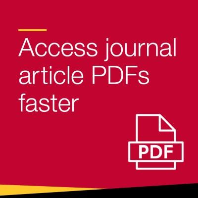 Access journal article PDFs faster.