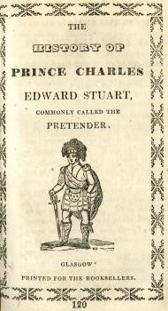 Cover of chapbook "History of Prince Charles Edward Stuart"