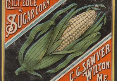 Advertisement of corn from the 20th century