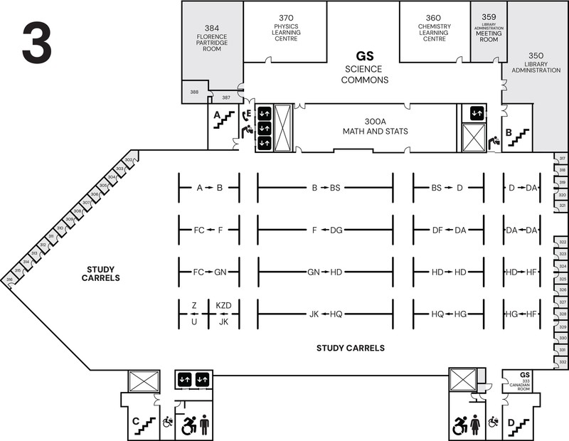 Third floor map